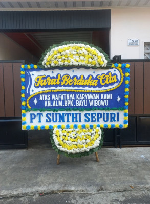 Papan Bunga Duka di Kartini